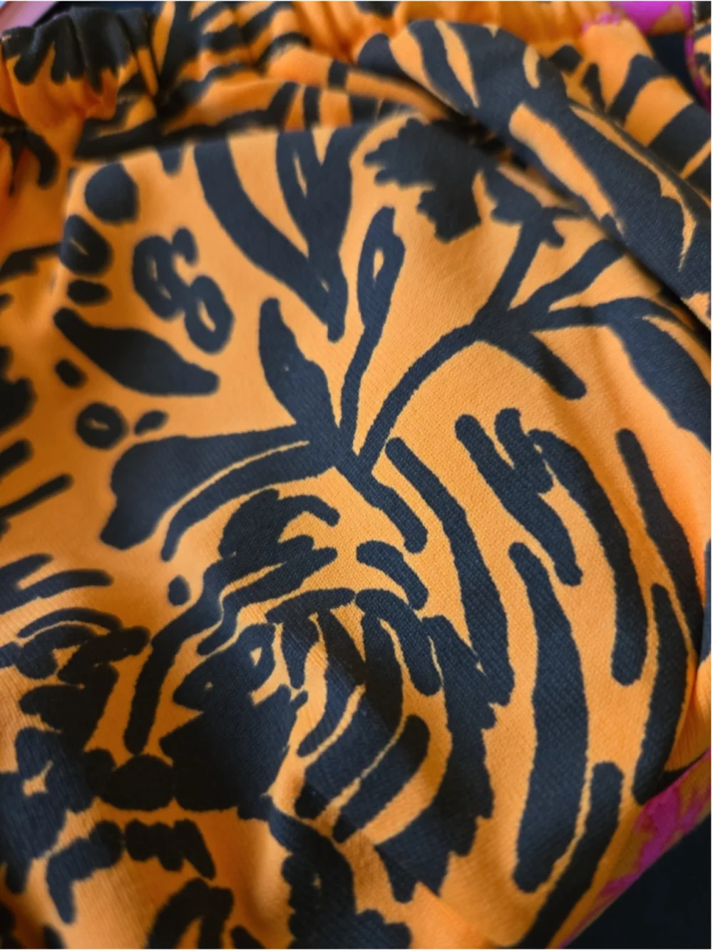 Maaji Women’s Swimwear Top XL Reversible NWT Pink Orange Black Gold (D-09)